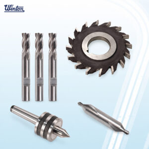 (W6) ดอกเอ็นมิล HSS WINTON คัตเตอร์ปัดหน้า มีดเซาะร่อง ยันศูนย์ นำศูนย์