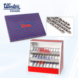 (W8) ดอกสว่านเจาะเหล็ก ไฮสปีด HSS WINTON สีเงิน